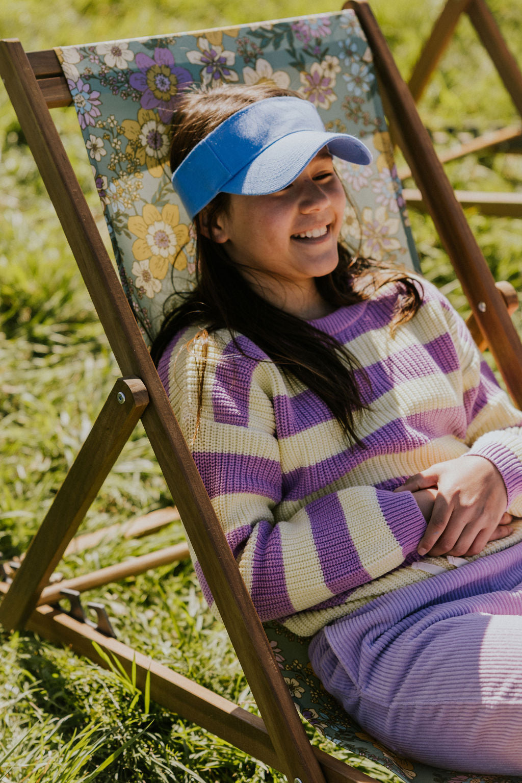 Yuki - Stripes Knitted Sweater Ice Cream (PO)