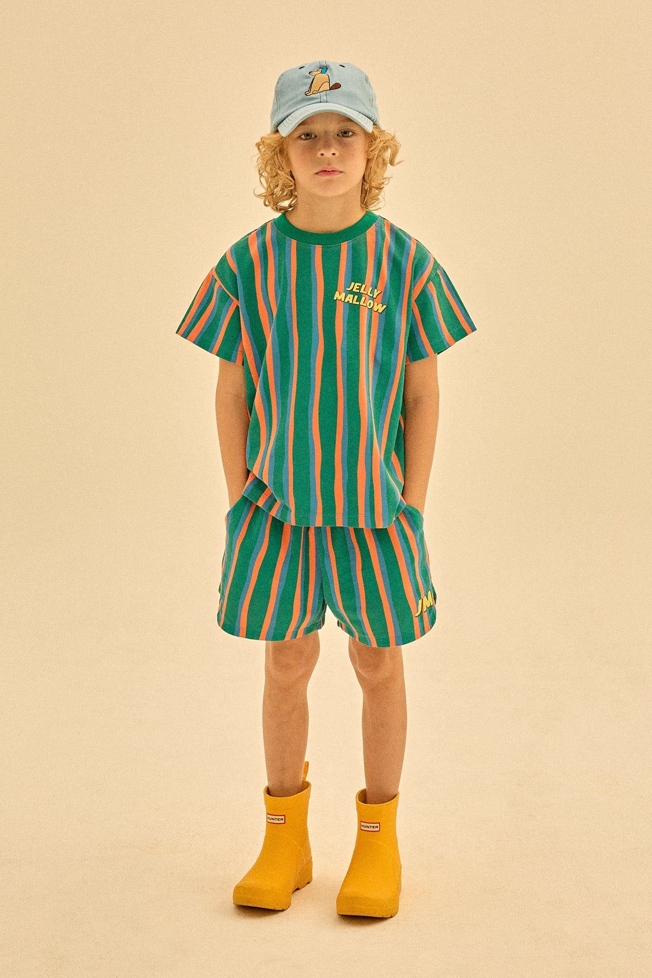 Jelly Mallow - T-Shirt groen striped