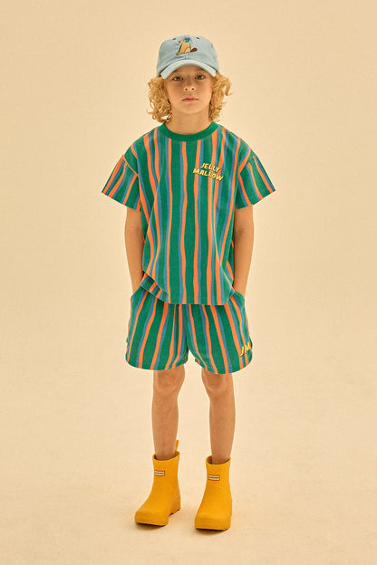 Jelly Mallow - T-Shirt groen striped