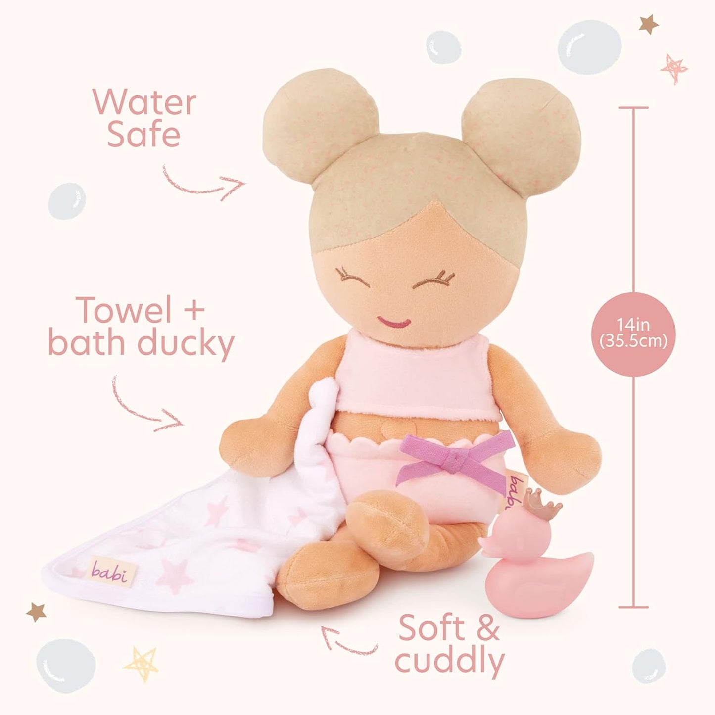 LullaBaby - Badpop Blond 35cm Pre-Order