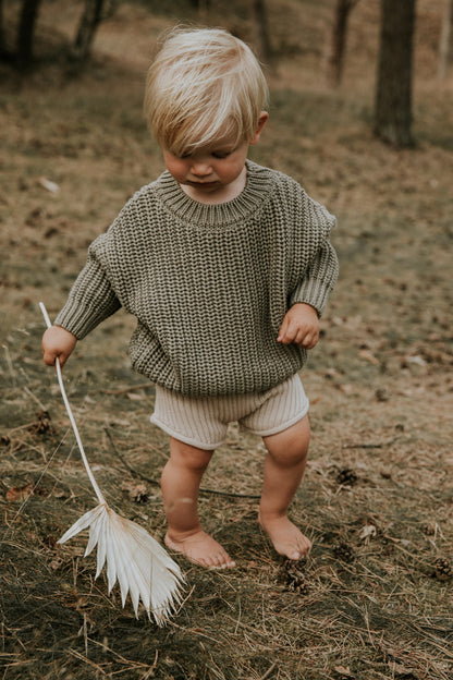Yuki - Chunky Knitted Sweater Sage
