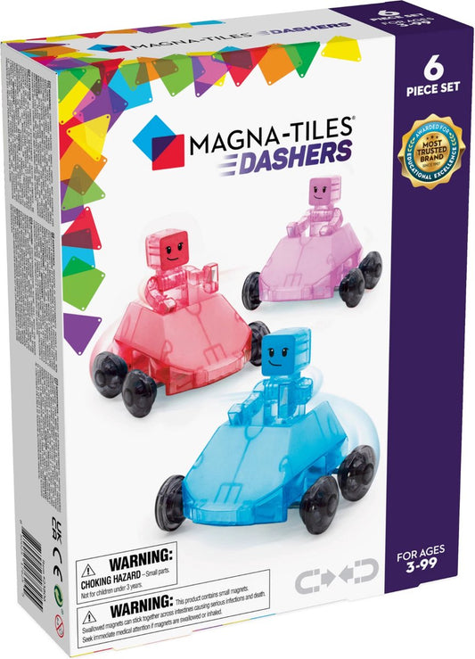 Magna-Tiles Dashers 6-Piece Set – Raceplezier ontmoet creativiteit!