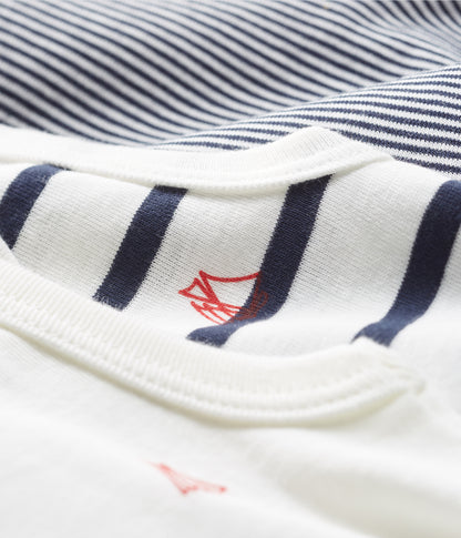 Petit Bateau – Set van 3 mouwloze body's voor baby's