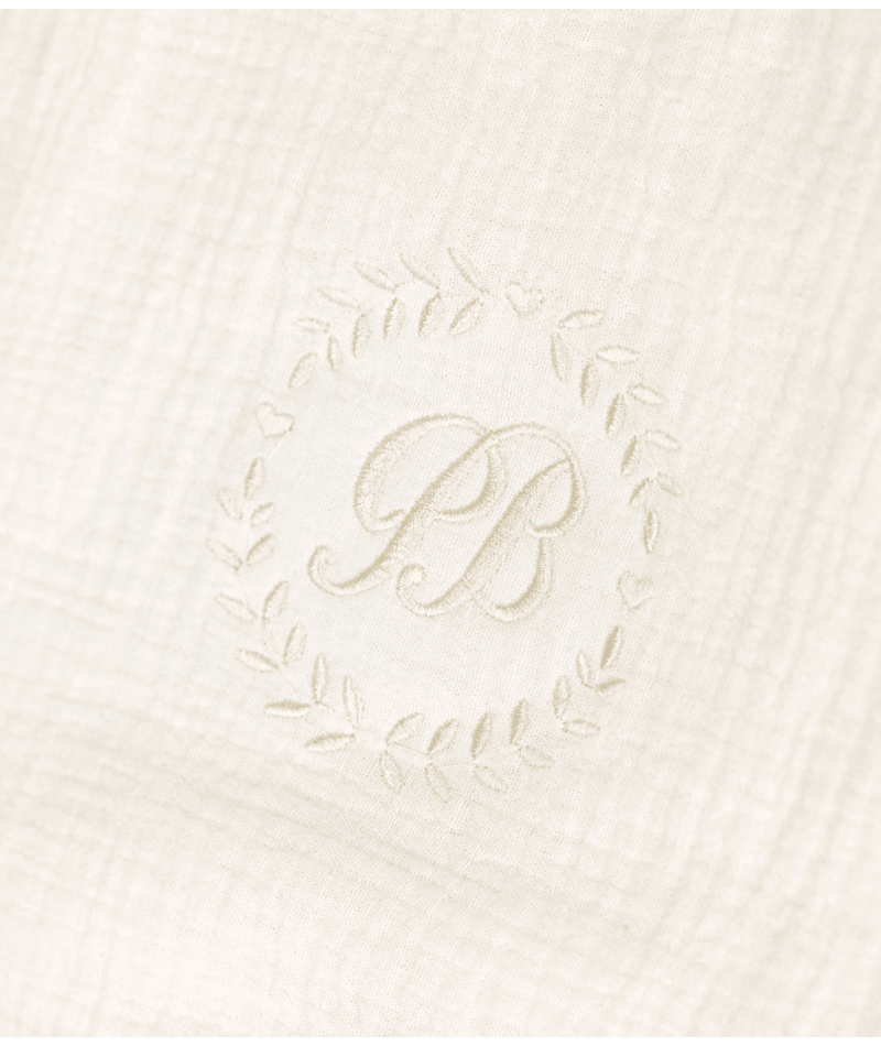 Petit Bateau - Geboortekoffertje van luchtig katoen met borduursel voor baby's