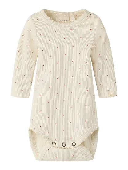 Lil' Atelier - Baby Romper | Cream Dot