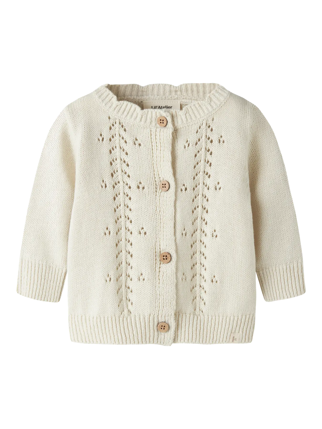 Lil' Atelier - Bubbel Gebreid Baby Vest | Turtledove