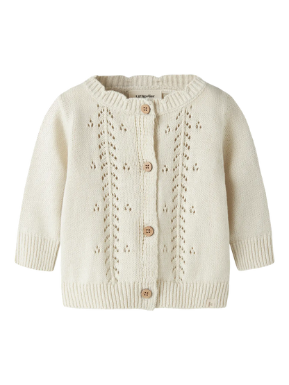 Lil' Atelier - Bubbel Gebreid Baby Vest | Turtledove