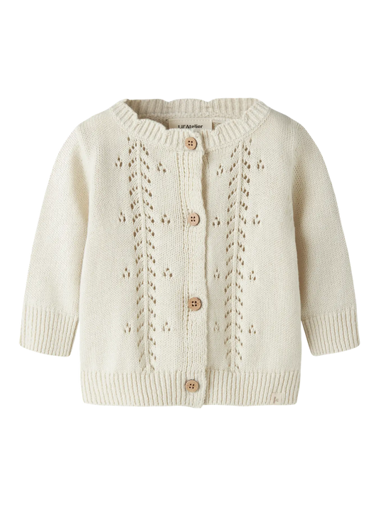 Lil' Atelier - Bubbel Gebreid Baby Vest | Turtledove