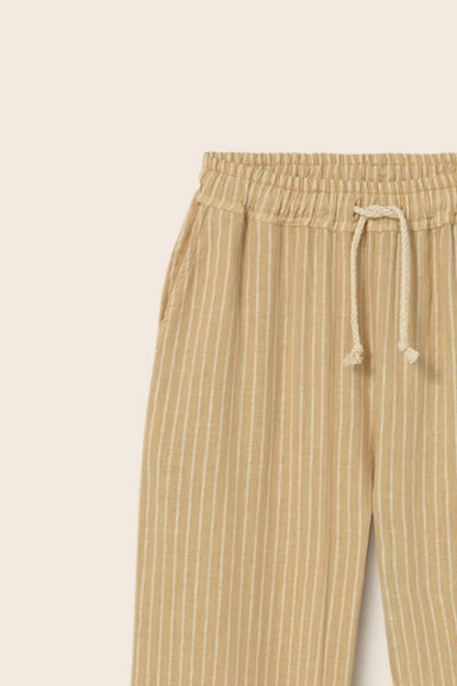 Cozmo - Aerok katoen broek met linnenlook