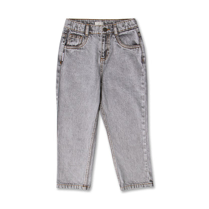 Petit Blush - Baggy Fit Jeans Washed Light Grey