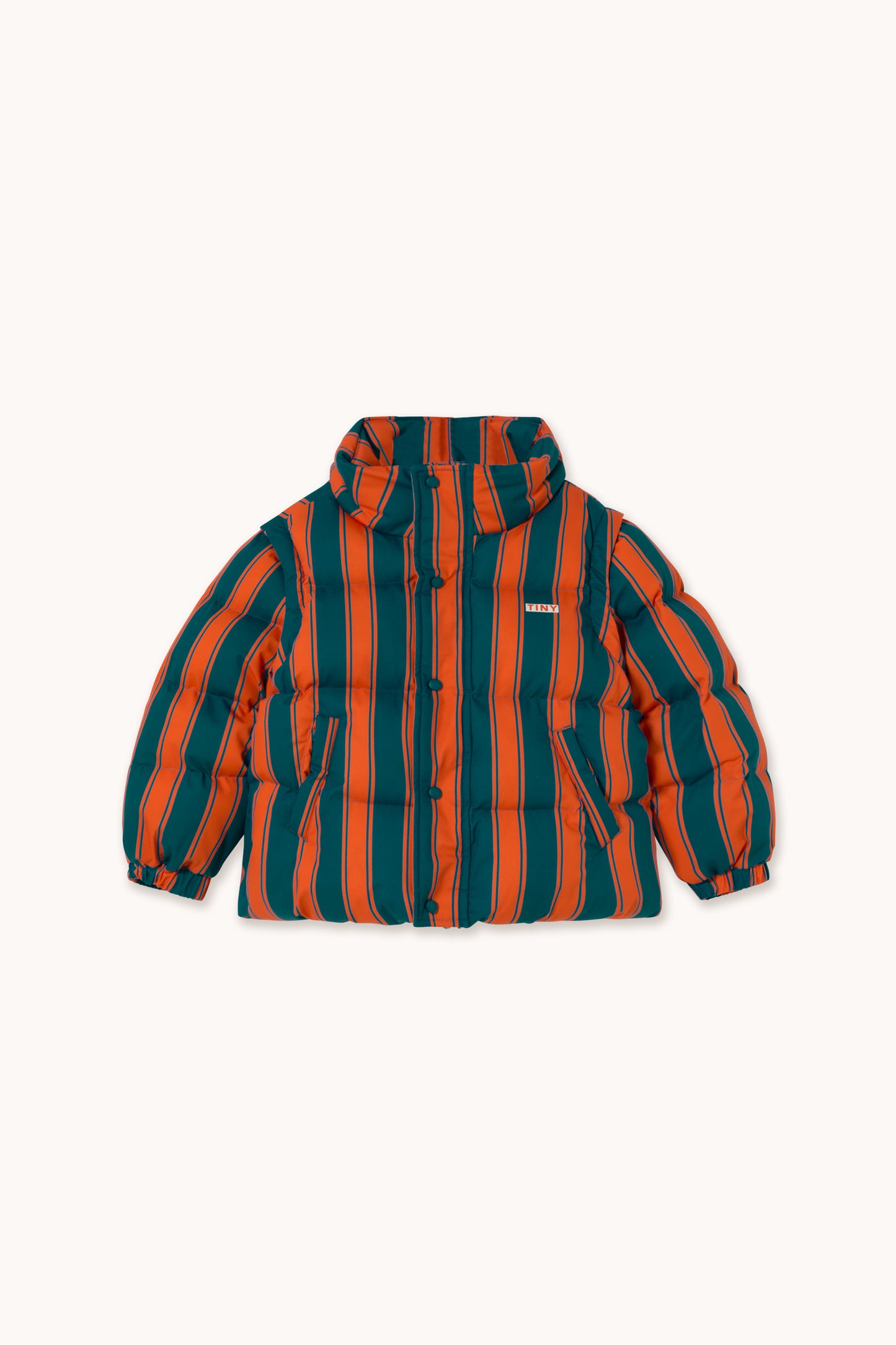 Tinycottons - Retro Stripes Short Padded Jacket