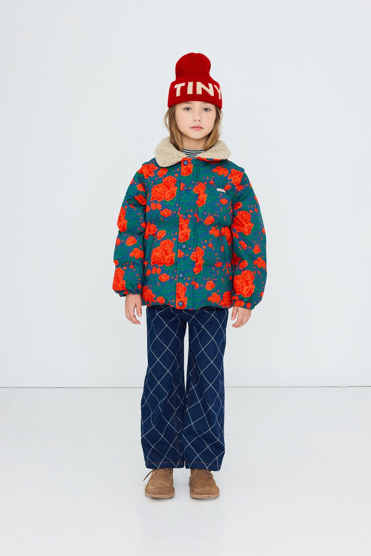 Tinycottons - Roses Short Padded Jacket