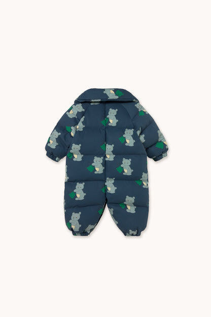 Tinycottons - Bears Padded Overall | Light Navy