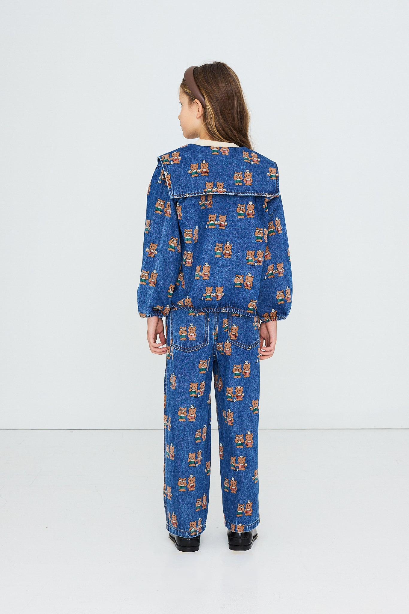 Tinycottons - Tiny Tea Room Straight Denim Pant | Denim Medium Wash