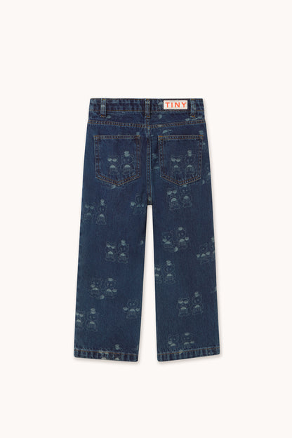 Tinycottons - Tiny Tea Room 2 Straight Denim Pant | Denim Dark Wash