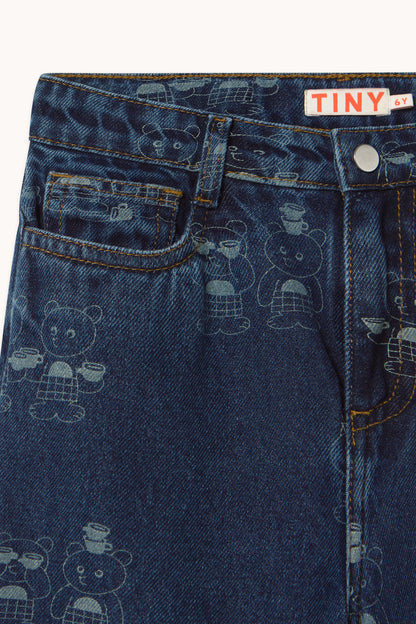 Tinycottons - Tiny Tea Room 2 Straight Denim Pant | Denim Dark Wash