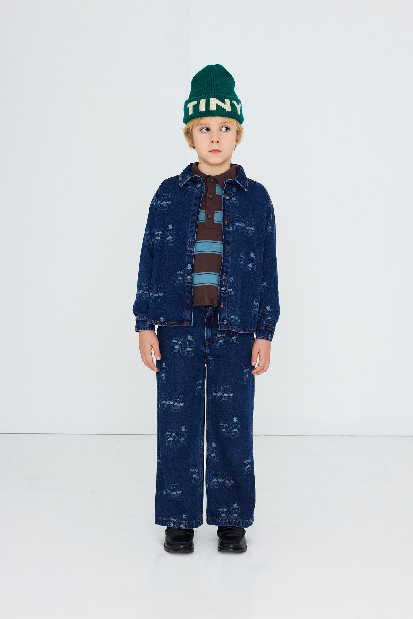 Tinycottons - Tiny Tea Room 2 Straight Denim Pant | Denim Dark Wash