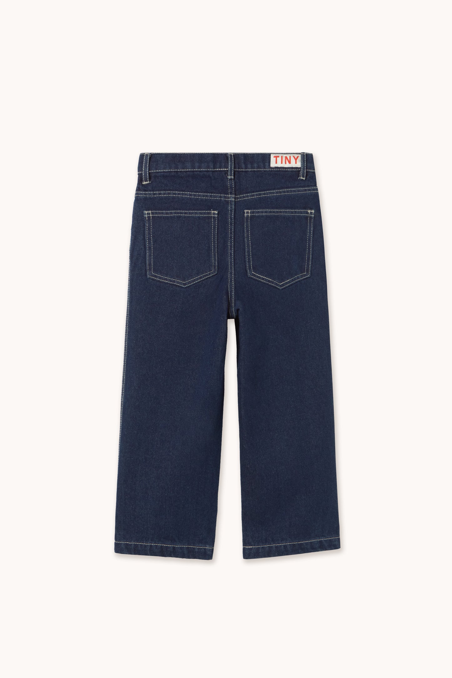 Tinycottons - Contrast Red Denim Jeans Dark Wash | Unisex Jeans AW26