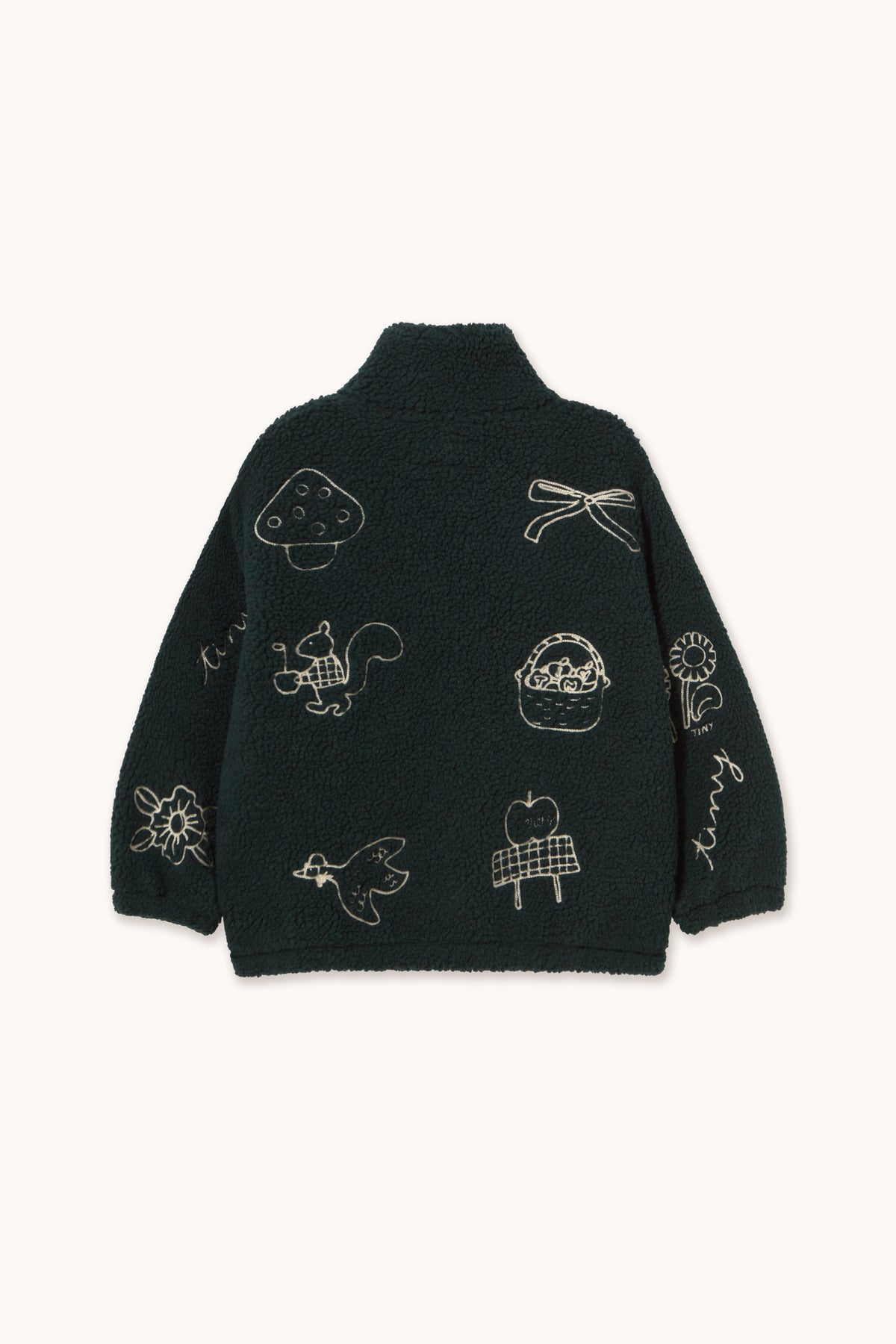 Tinycottons - Tiny Apples Sherpa Jacket | Ink Blue