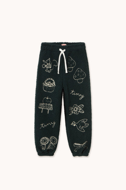 Tinycottons - Tiny Apples Sherpa Sweatpant | Ink Blue