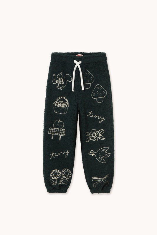 Tinycottons - Tiny Apples Sherpa Sweatpant | Ink Blue