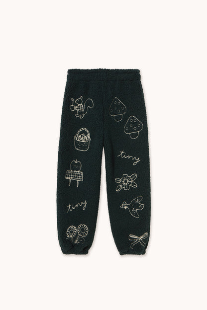 Tinycottons - Tiny Apples Sherpa Sweatpant | Ink Blue