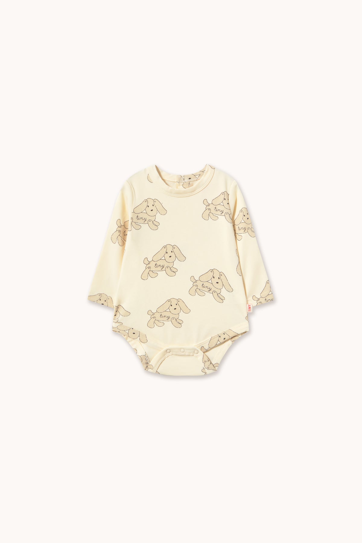 Tinycottons - Dogs Body | Vanilla | Baby Romper Lange Mouw