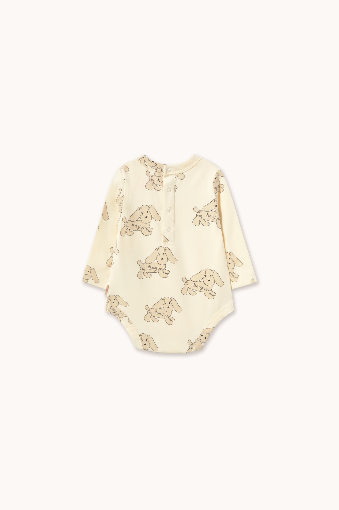 Tinycottons - Dogs Body | Vanilla | Baby Romper Lange Mouw