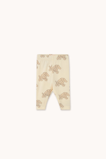 Tinycottons - Dogs Baby Leggings | Vanilla
