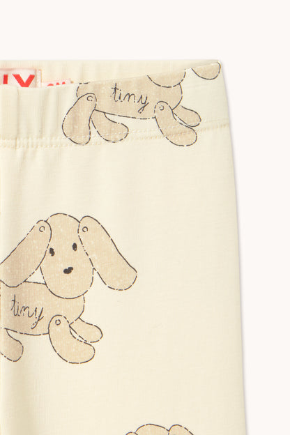 Tinycottons - Dogs Baby Leggings | Vanilla