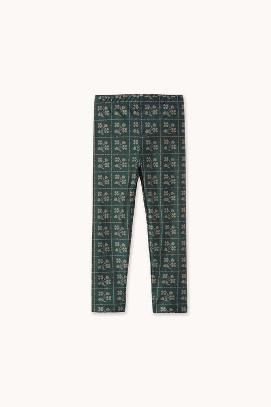 Tinycottons - Dots Flowers Shiny Leggings Ink Blue | Meisjes Legging AW26