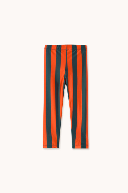 Tinycottons - Red-Blue Stripes Shiny Leggings | Glanzende Kinderlegging AW26