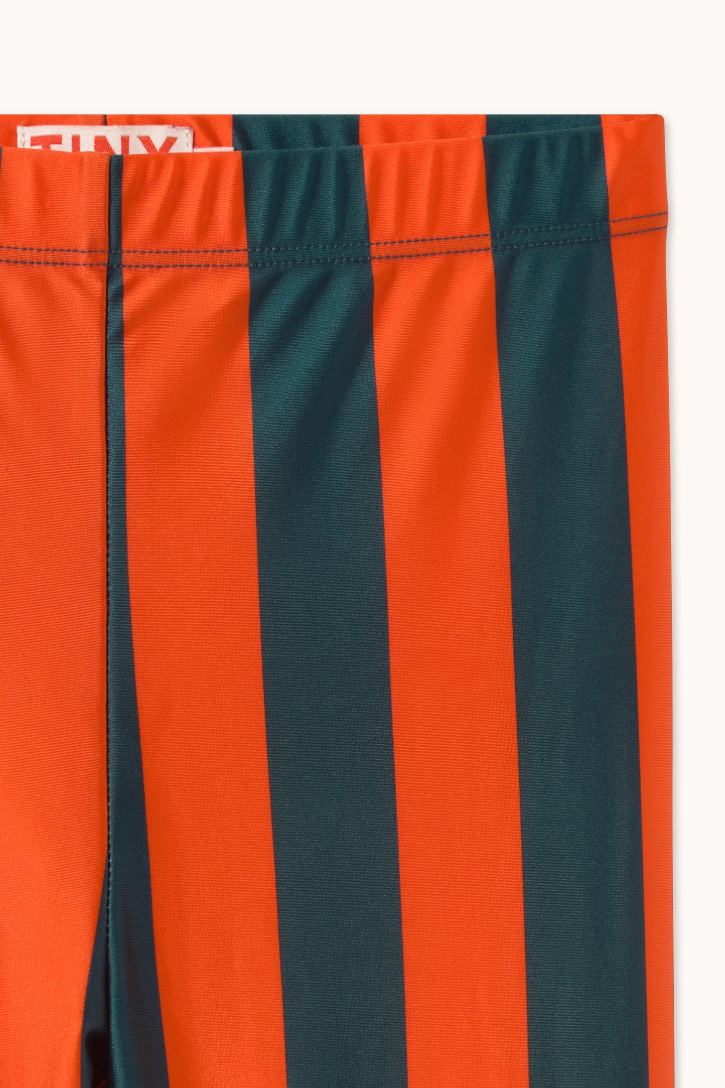Tinycottons - Red-Blue Stripes Shiny Leggings | Glanzende Kinderlegging AW26