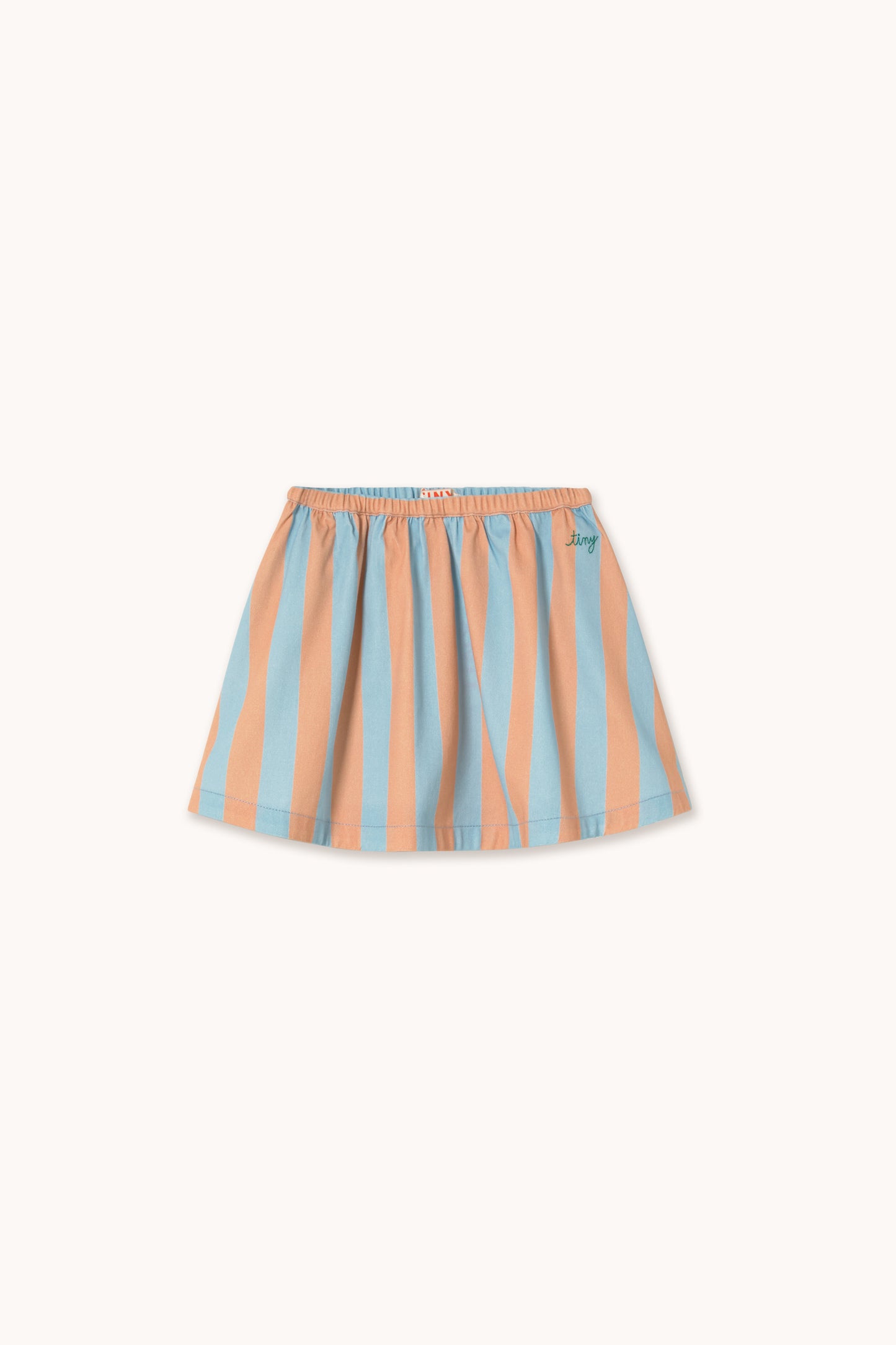 Tinycottons - Blue-Pink Stripes Skirt | Denim Blue