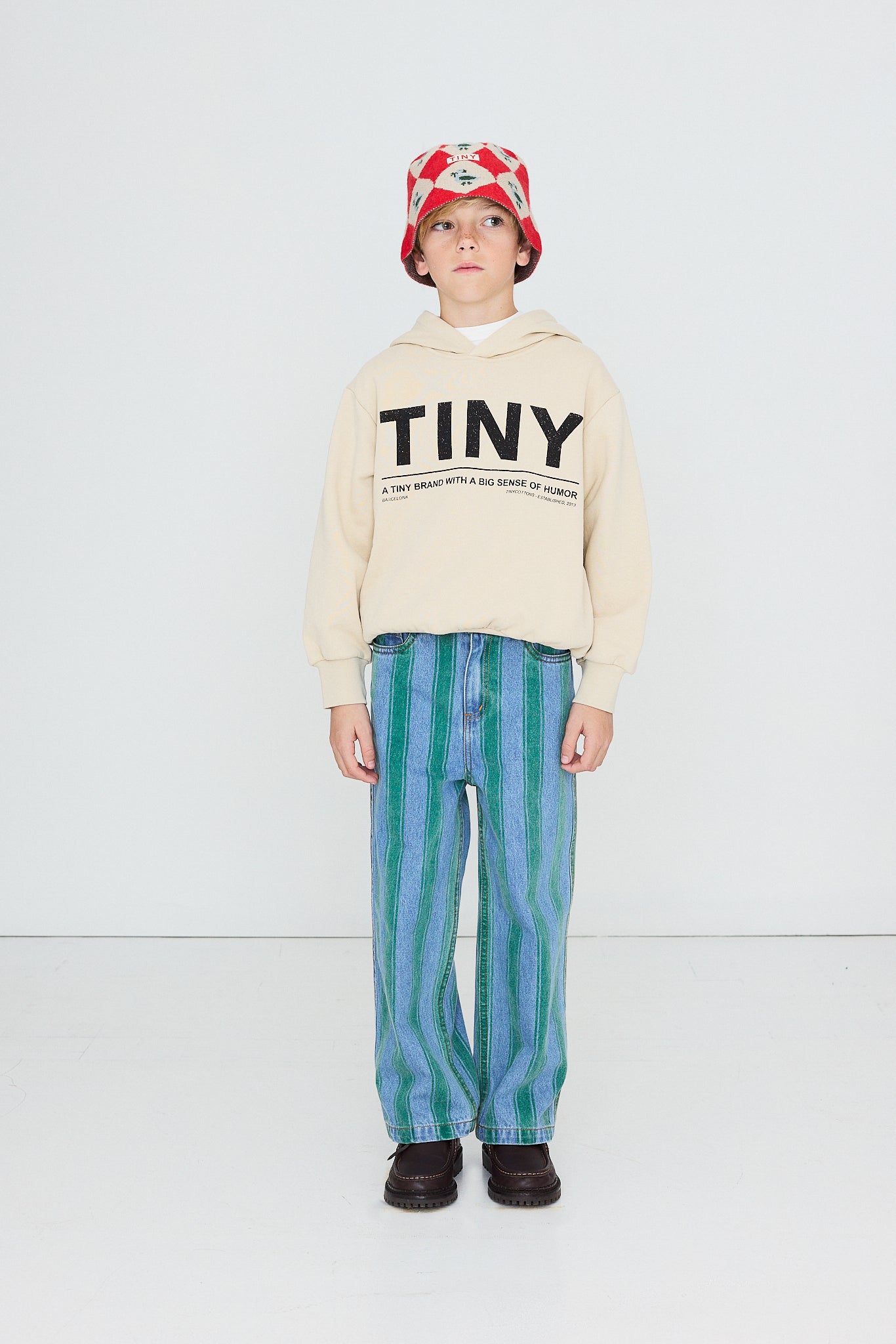 Tinycottons - Tiny Hoodie Dark Vanilla | Unisex Kinder Hoodie AW26