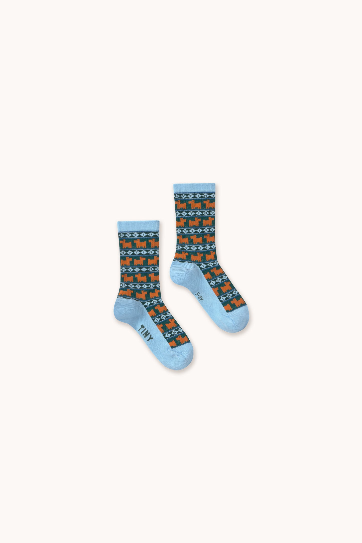 Tinycottons - Tiny Dogs Medium Socks | Denim Blue