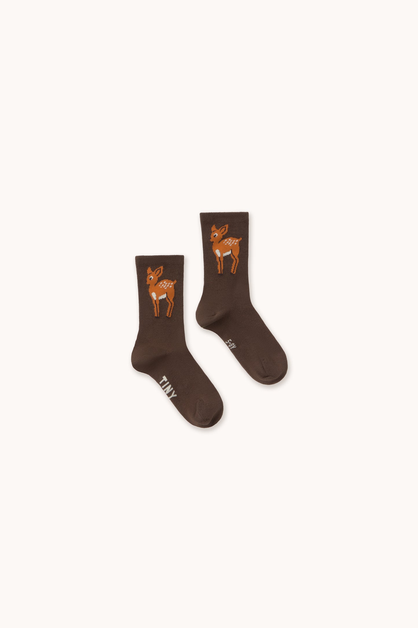 Tinycottons - Tiny Deer Medium Socks | Cacao
