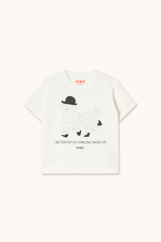 Tinycottons - Dancing Shoes Graphic T-shirt Off-White | Unisex T-shirt AW26