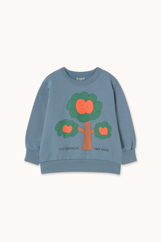 Tinycottons - Tree Graphic Sweatshirt | Stoneblue