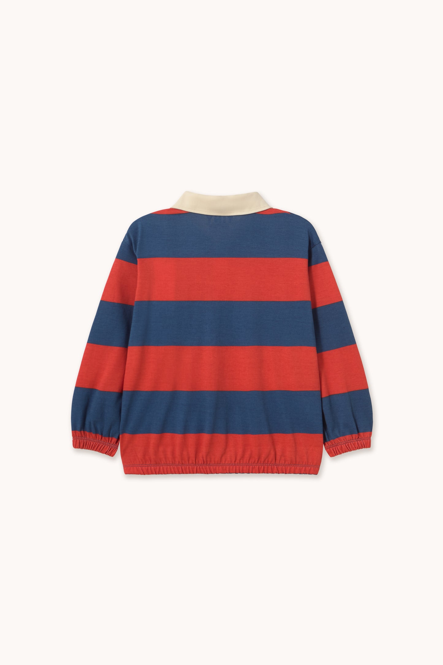 Tinycottons - Dark Red Stripes Polo Sweatshirt | Dark Red