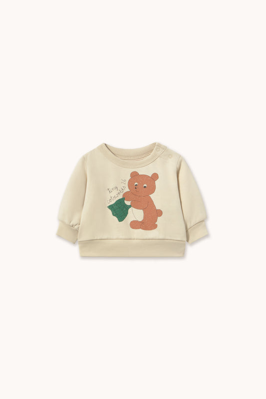 Tinycottons - Bear Graphic Baby Sweatshirt | Baby Sweater Biologisch Katoen