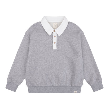 Navy Natural - Juul Sweater grey
