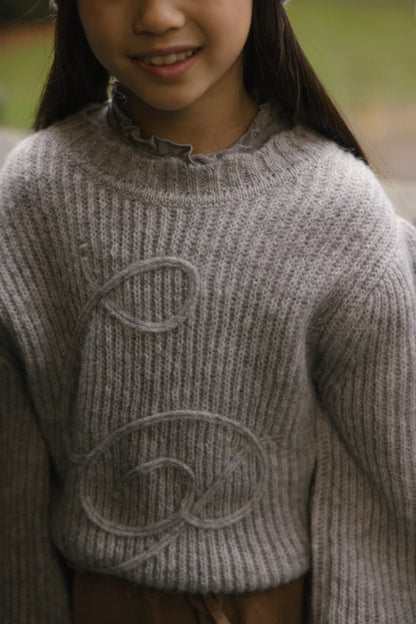 Charlie Petite - Hudson Sweater Grey Melange