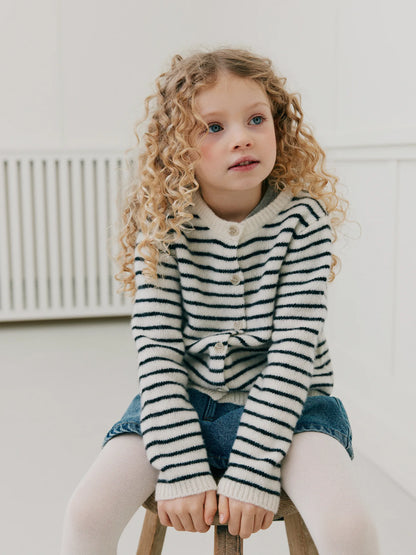 Sofie Schnoor - CisseKB Cardigan | Off White Striped
