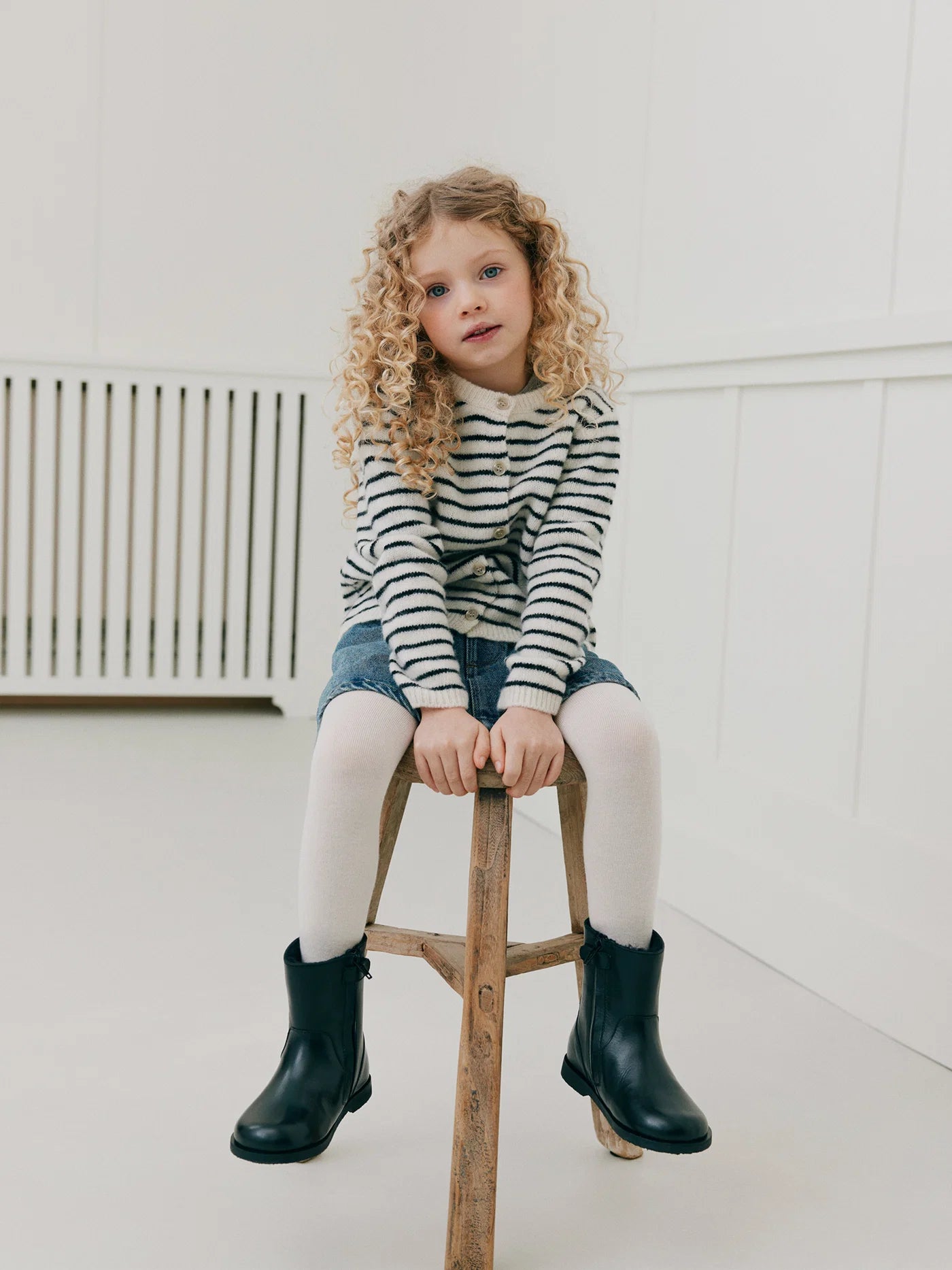Sofie Schnoor - CisseKB Cardigan | Off White Striped