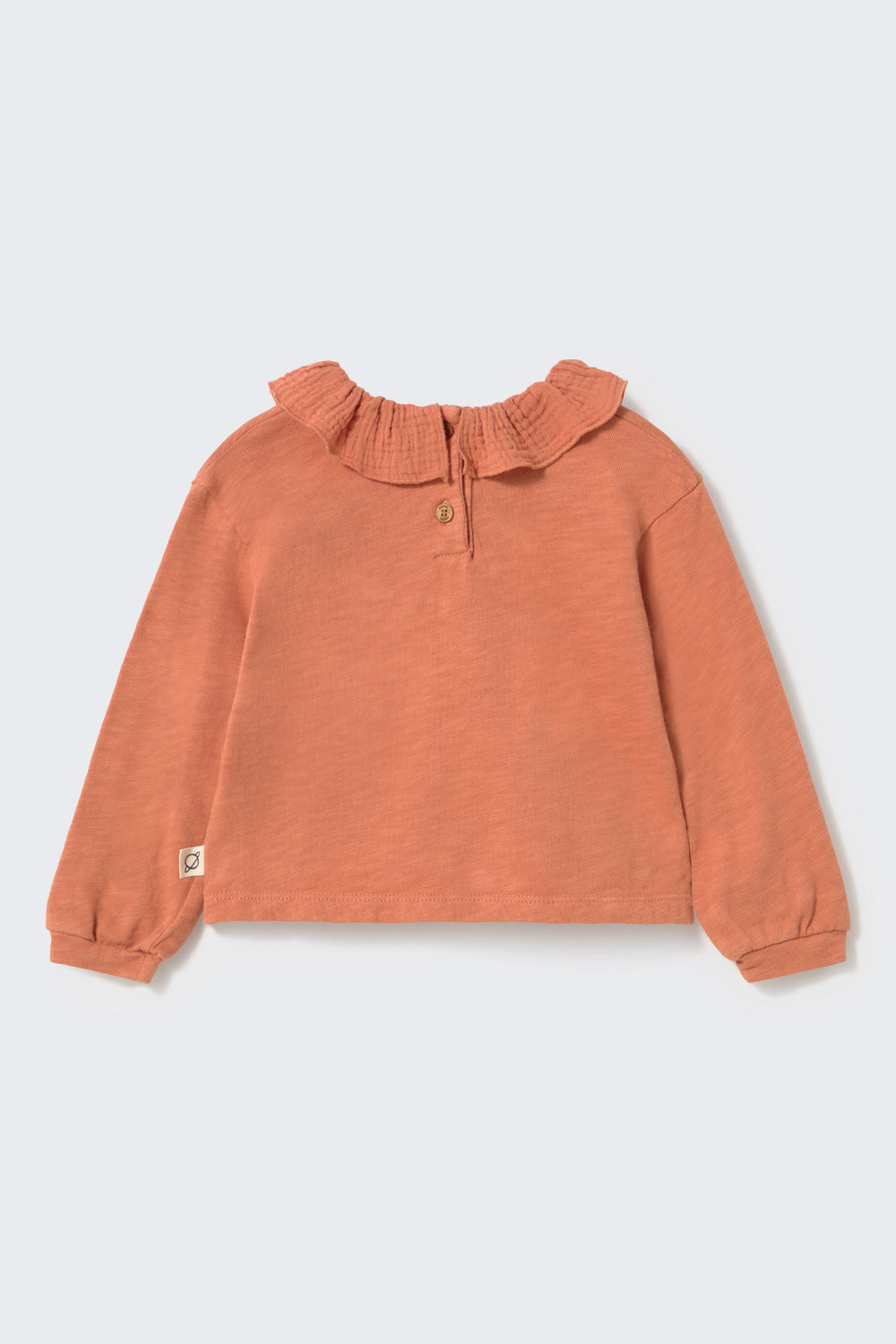 Cozmo - CLARA Baby Ruffle T-Shirt | Pink Siena