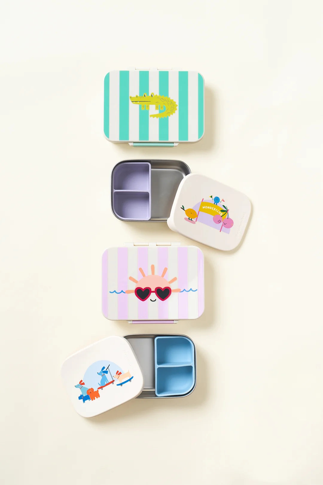 Cotton Cloud - roestvrijstalen lunchbox met uitneembare compartimenten | Woof Gang