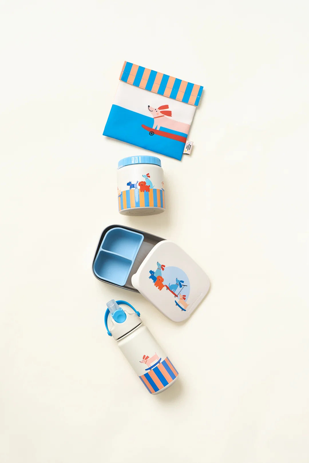 Cotton Cloud - roestvrijstalen lunchbox met uitneembare compartimenten | Woof Gang