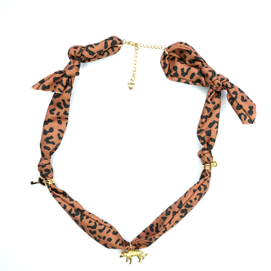 Feestbeest - Bandana Ketting Panter