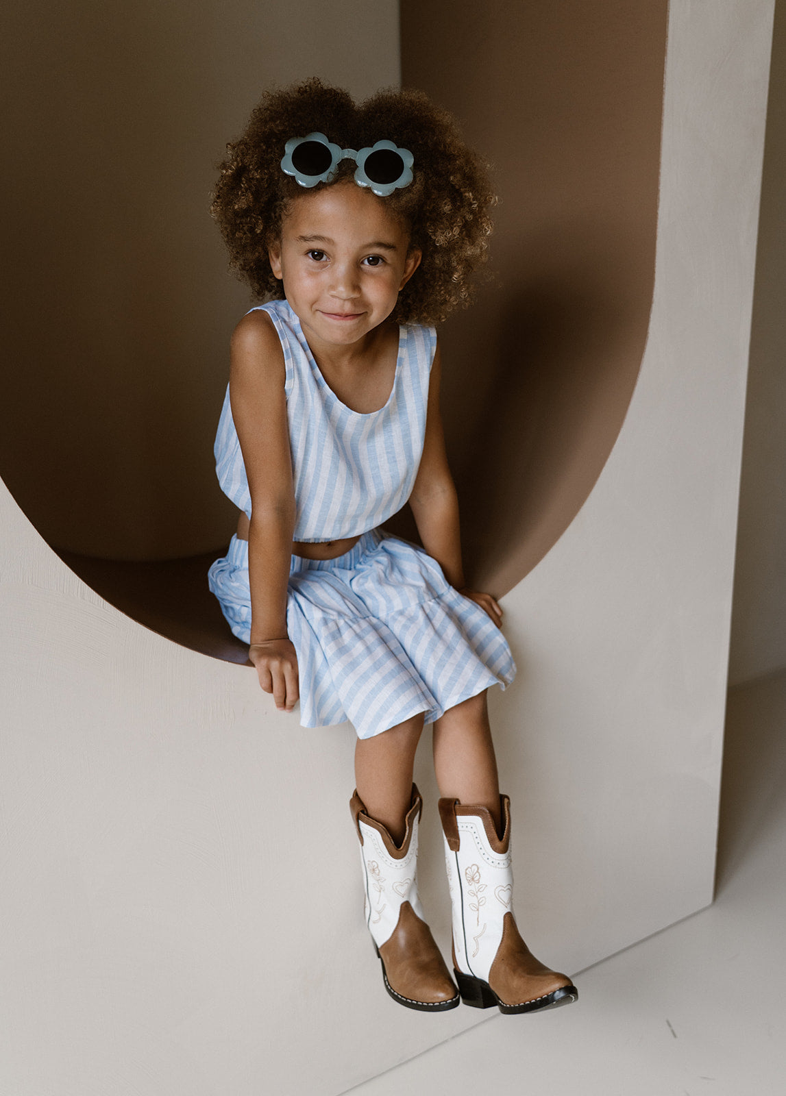 Navy Natural – Pippa Top Blue